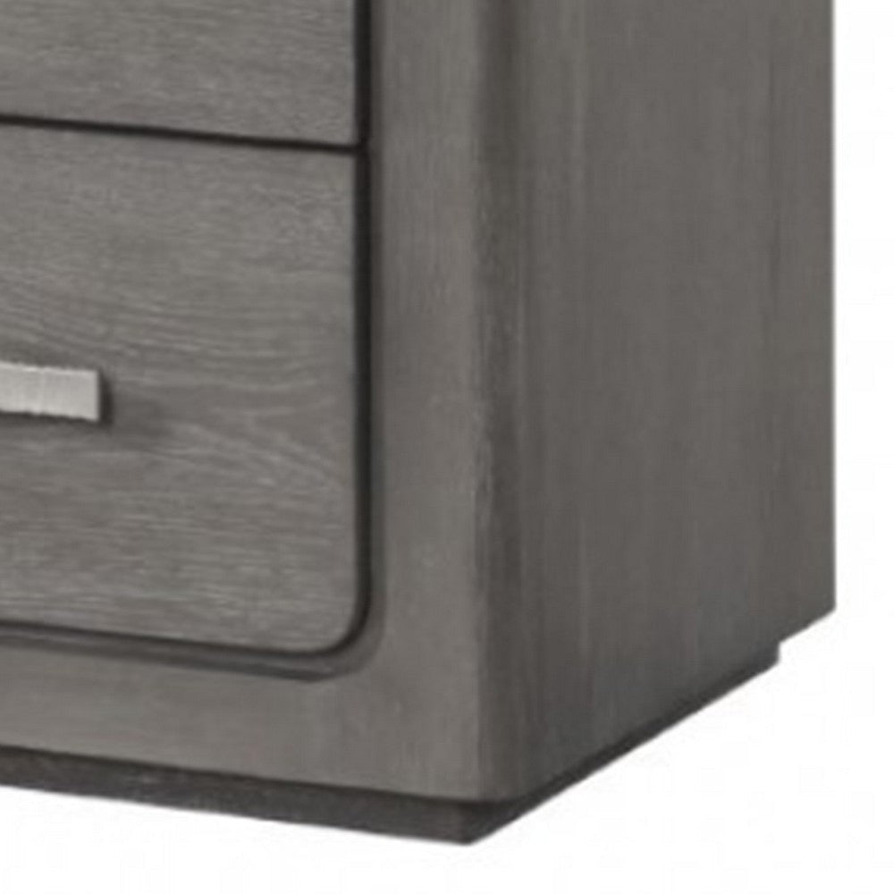 Thorne Nightstand | 2 Drawers w Top Felt Lining | Warm Gray | 27’’ BM339245