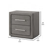 Thorne Nightstand | 2 Drawers w Top Felt Lining | Warm Gray | 27’’ BM339245