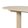 Hiny Dining Table | Pedestal Base | Extendable 60-78" White Wood Top