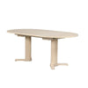 Hiny Dining Table | Pedestal Base | Extendable 60-78" White Wood Top