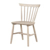 Baylee Side Dining Chair Set of 2 | Spindle Back | Tapered Legs | White Oak Wood