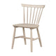 Baylee Side Dining Chair Set of 2 | Spindle Back | Tapered Legs | White Oak Wood