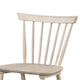 Baylee Side Dining Chair Set of 2 | Spindle Back | Tapered Legs | White Oak Wood