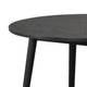 Yely Round Dining Table | Shaker-Style Legs | Black Rubberwood | 42’’ BM339248