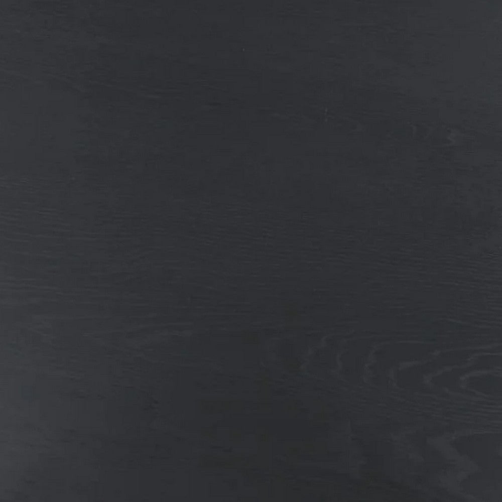 Yely Round Dining Table | Shaker-Style Legs | Black Rubberwood | 42’’ BM339248