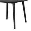 Yely Round Dining Table | Shaker-Style Legs | Black Rubberwood | 42’’ BM339248
