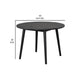 Yely Round Dining Table | Shaker-Style Legs | Black Rubberwood | 42’’ BM339248