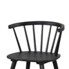 Yely Side Dining Chair Set of 2 | Spindle Back | Shaker Legs | Black Rubberwood