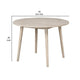 Yely Round Dining Table | Shaker-Style Legs | Natural Oak Rubberwood | 42’’ BM339250