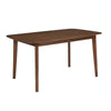 Lexy Rectangular Dining Table | Angled Legs | Walnut Solid Wood | 71"