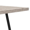 Toty Rectangular Dining Table | Pedestal Base | Black Rubberwood 84" Top