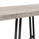 Toty Rectangular Dining Table | Pedestal Base | Black Rubberwood 84" Top