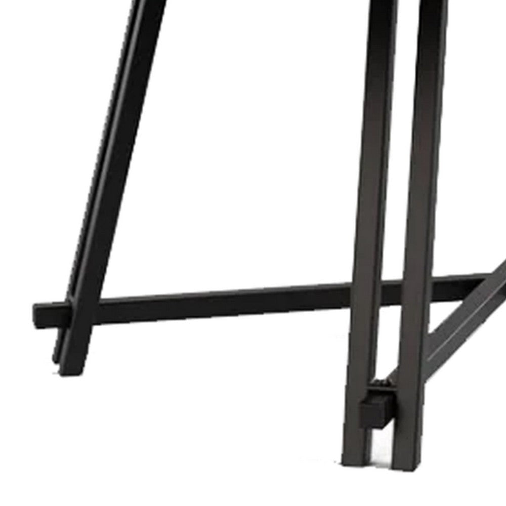 Toty Rectangular Dining Table | Pedestal Base | Black Rubberwood 84’’ Top BM339261