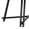 Toty Rectangular Dining Table | Pedestal Base | Black Rubberwood 84" Top