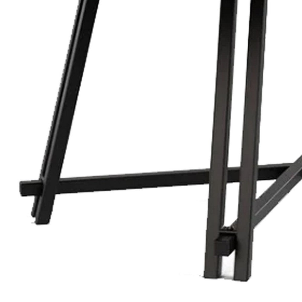 Toty Rectangular Dining Table | Pedestal Base | Black Rubberwood 84" Top