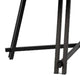 Toty Rectangular Dining Table | Pedestal Base | Black Rubberwood 84" Top