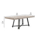 Toty Rectangular Dining Table | Pedestal Base | Black Rubberwood 84" Top
