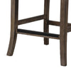 Asten Counter Stool Chair Set of 2 | Dark Walnut Brown | Gray Seat BM339266