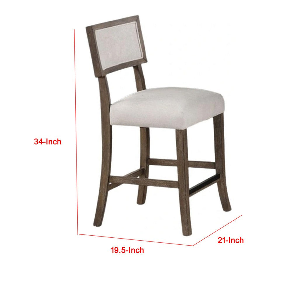 Asten Side Dining Chair Set of 2 | Curved Back | Dark Walnut Brown | Gray Seat BM339267