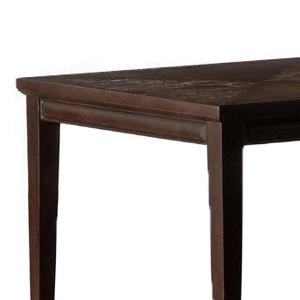 Witzy Dining Table | Espresso Brown Solid Poplar Wood | 90’’ Rectangular Top BM339269