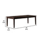 Witzy Dining Table | Espresso Brown Solid Poplar Wood | 90’’ Rectangular Top BM339269