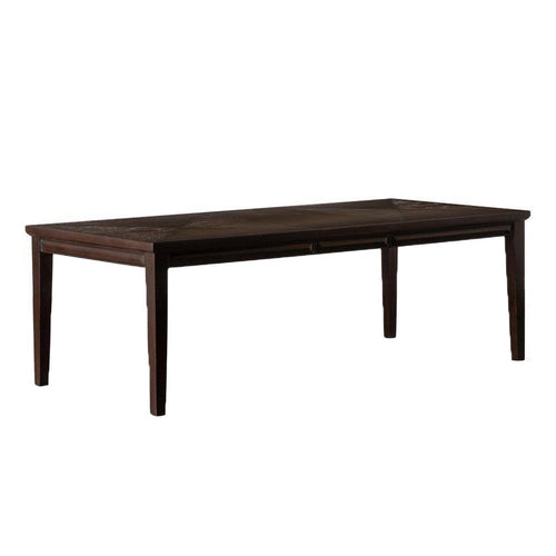 Witzy Dining Table | Espresso Brown Solid Poplar Wood | 90" Rectangular Top