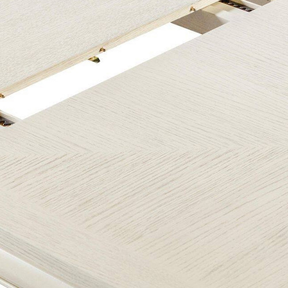 Witzy Dining Table | White Oak Solid Poplar Wood | 90" Rectangular