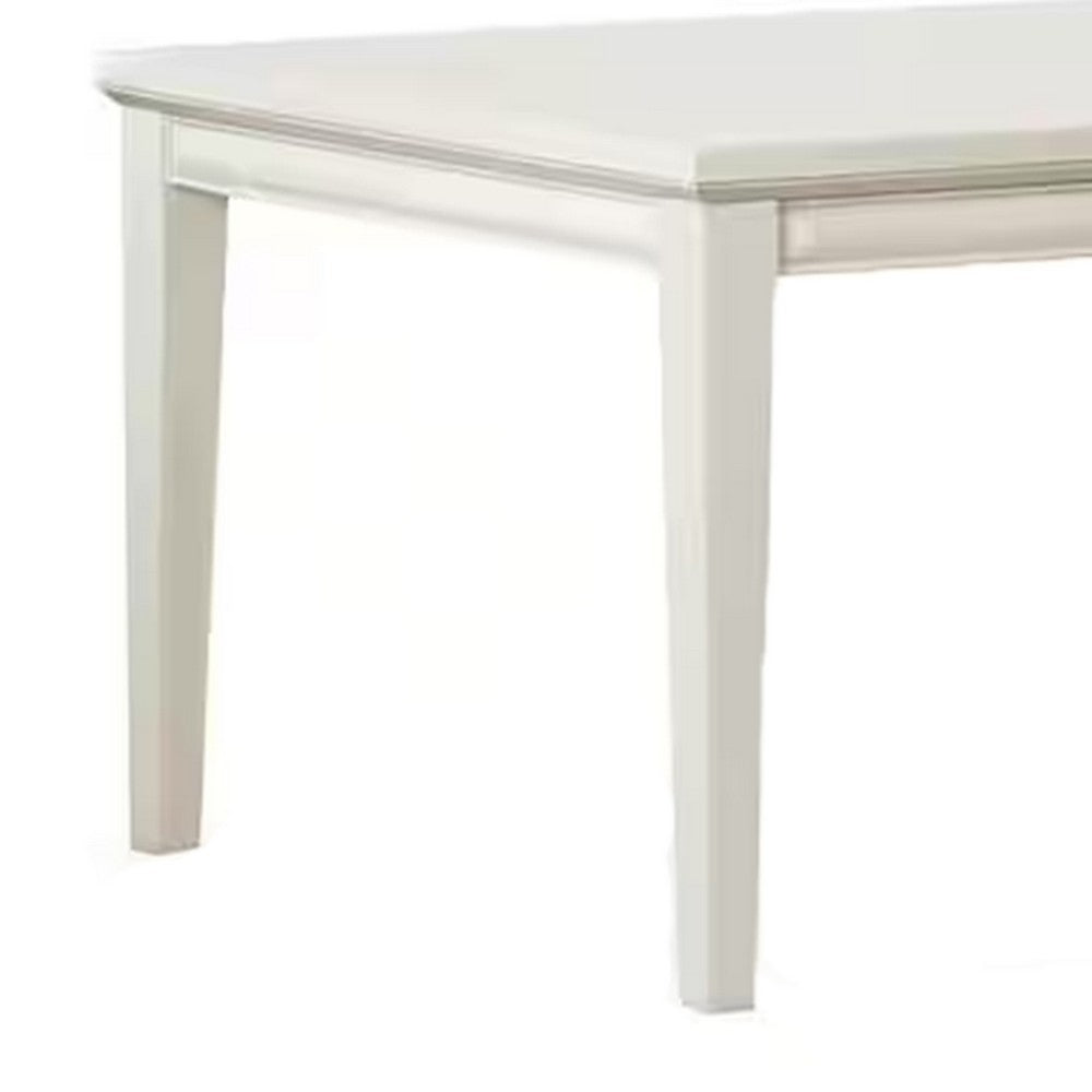 Witzy Dining Table | White Oak Solid Poplar Wood | 90" Rectangular