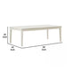 Witzy Dining Table | White Oak Solid Poplar Wood | 90" Rectangular