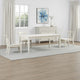 Witzy Dining Table | White Oak Solid Poplar Wood | 90" Rectangular