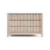 Vasu Wide Dresser | 6 Storage Drawers | White Wash Solid Rubberwood