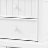 Toli Nightstand 2 Drawers w Round Knobs | White Solid Hardwood | 24’’ BM339277