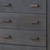 Biom Tall Dresser Chest | 5 Drawers | Charcoal Brown Solid Hardwood BM339278