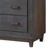 Biom Tall Dresser Chest | 5 Drawers | Charcoal Brown Solid Hardwood BM339278