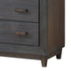 Biom Tall Dresser Chest | 5 Drawers | Charcoal Brown Solid Hardwood BM339278