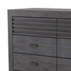 Biom Wide Dresser | 6 Storage Drawers | Charcoal Brown Solid Hardwood BM339279