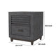 Biom Nightstand | 2 Drawers | Charcoal Brown Solid Hardwood | 24’’ BM339280