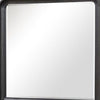 Osko 42’’ Dresser Mirror | Rounded Edges | Black Poplar Wood BM339292