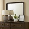 Osko 42’’ Dresser Mirror | Rounded Edges | Black Poplar Wood BM339292