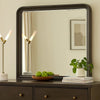 Osko 42’’ Dresser Mirror | Rounded Edges | Black Poplar Wood BM339292