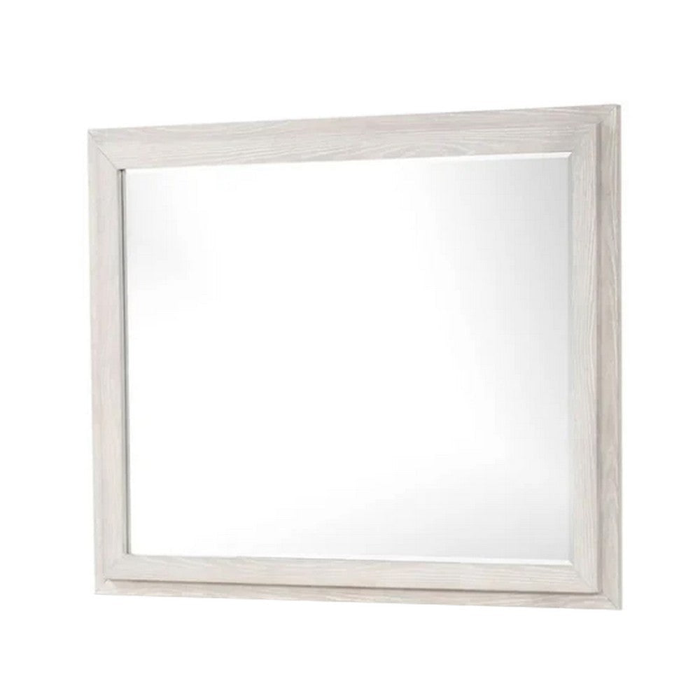 Loji 48’’ Dresser Mirror | Weathered Gray Frame | Solid Rubberwood BM339294