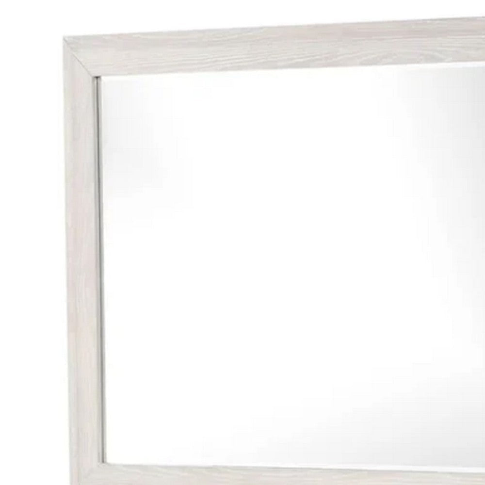 Loji 48’’ Dresser Mirror | Weathered Gray Frame | Solid Rubberwood BM339294