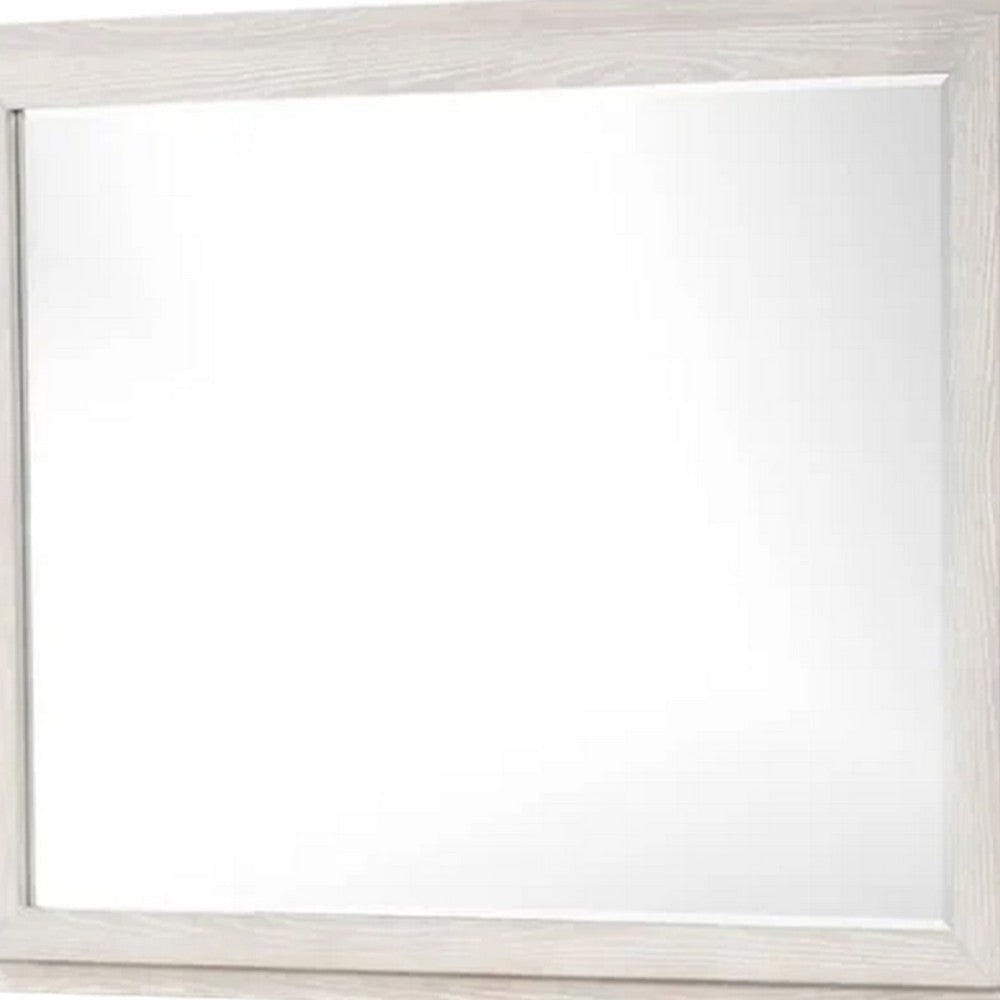 Loji 48’’ Dresser Mirror | Weathered Gray Frame | Solid Rubberwood BM339294