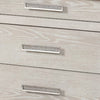 Loji Nightstand | 3 Drawers | White Marble Top | Weathered Gray | 29’’ BM339295