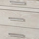 Loji Nightstand | 3 Drawers | White Marble Top | Weathered Gray | 29’’ BM339295
