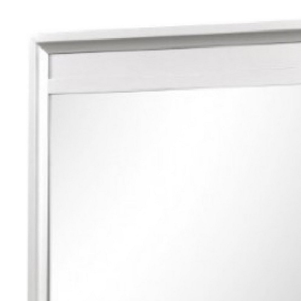 Broy 40’’ Dresser Mirror | Champagne Gray Wood | Rounded Edges BM339299