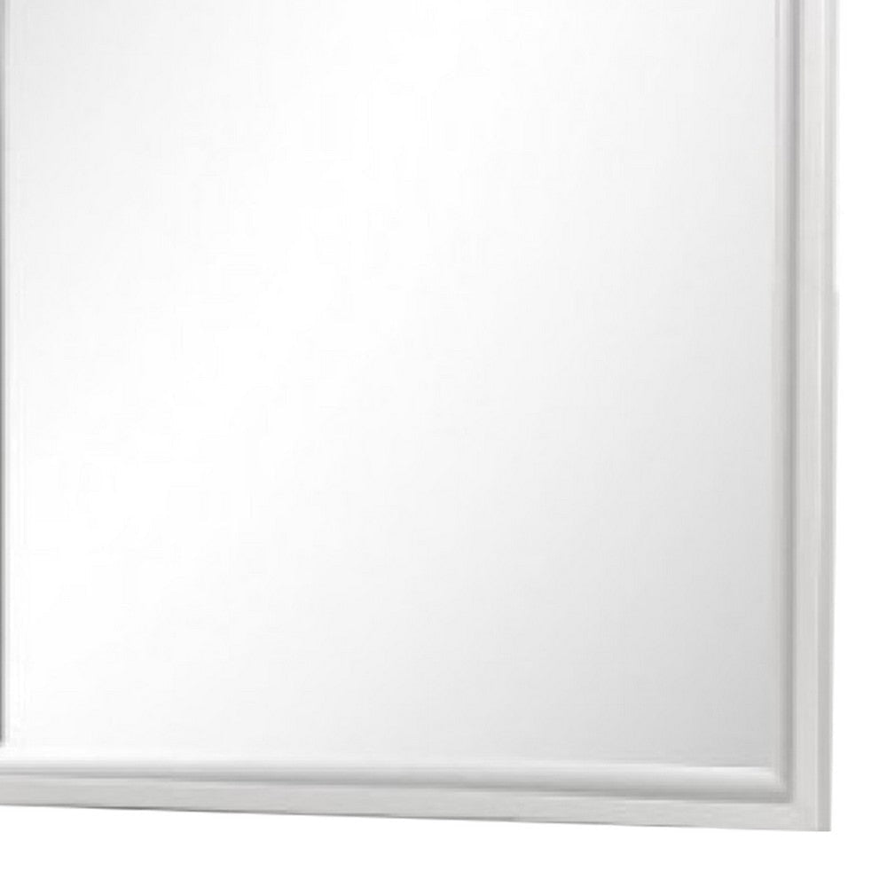 Broy 40’’ Dresser Mirror | Champagne Gray Wood | Rounded Edges BM339299