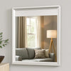 Broy 40’’ Dresser Mirror | Champagne Gray Wood | Rounded Edges BM339299