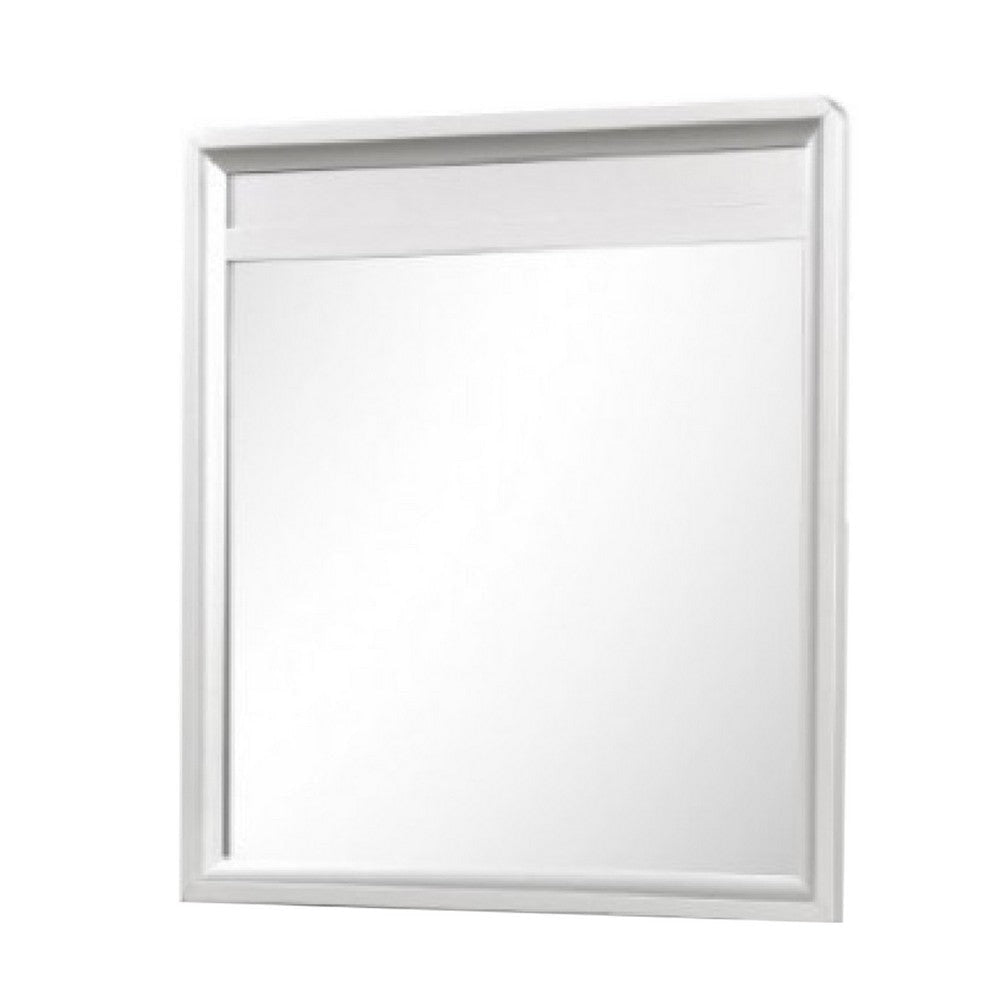 Broy 40’’ Dresser Mirror | Champagne Gray Wood | Rounded Edges BM339299