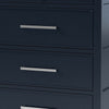 Tela Tall Dresser Chest | 5 Drawers | Metal Handles | Blue Solid Pinewood BM339301